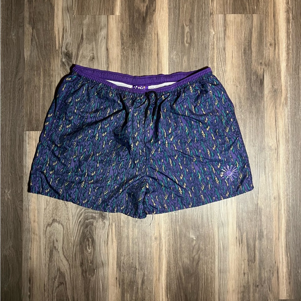 Vintage Pro Spirit Swim Shorts Men’s Size XL Baggy Geometric Lined Pockets Beach